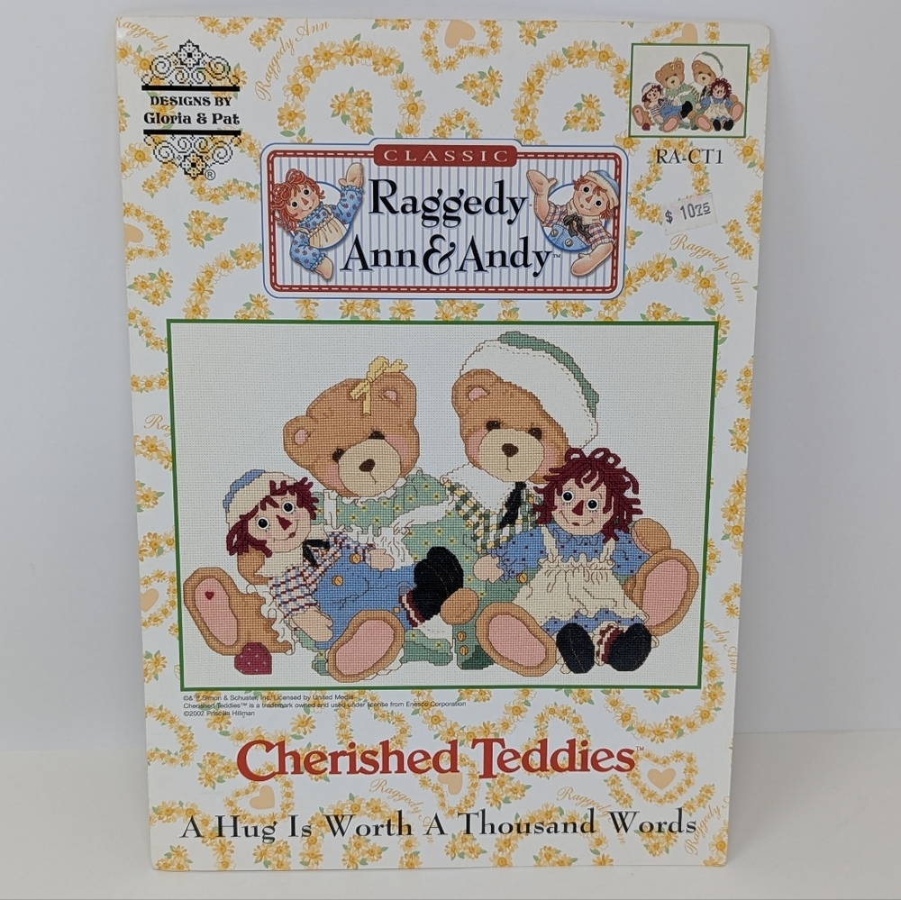 Cherished Teddies Cross Stitch Kit Raggedy Ann Andy Vintage